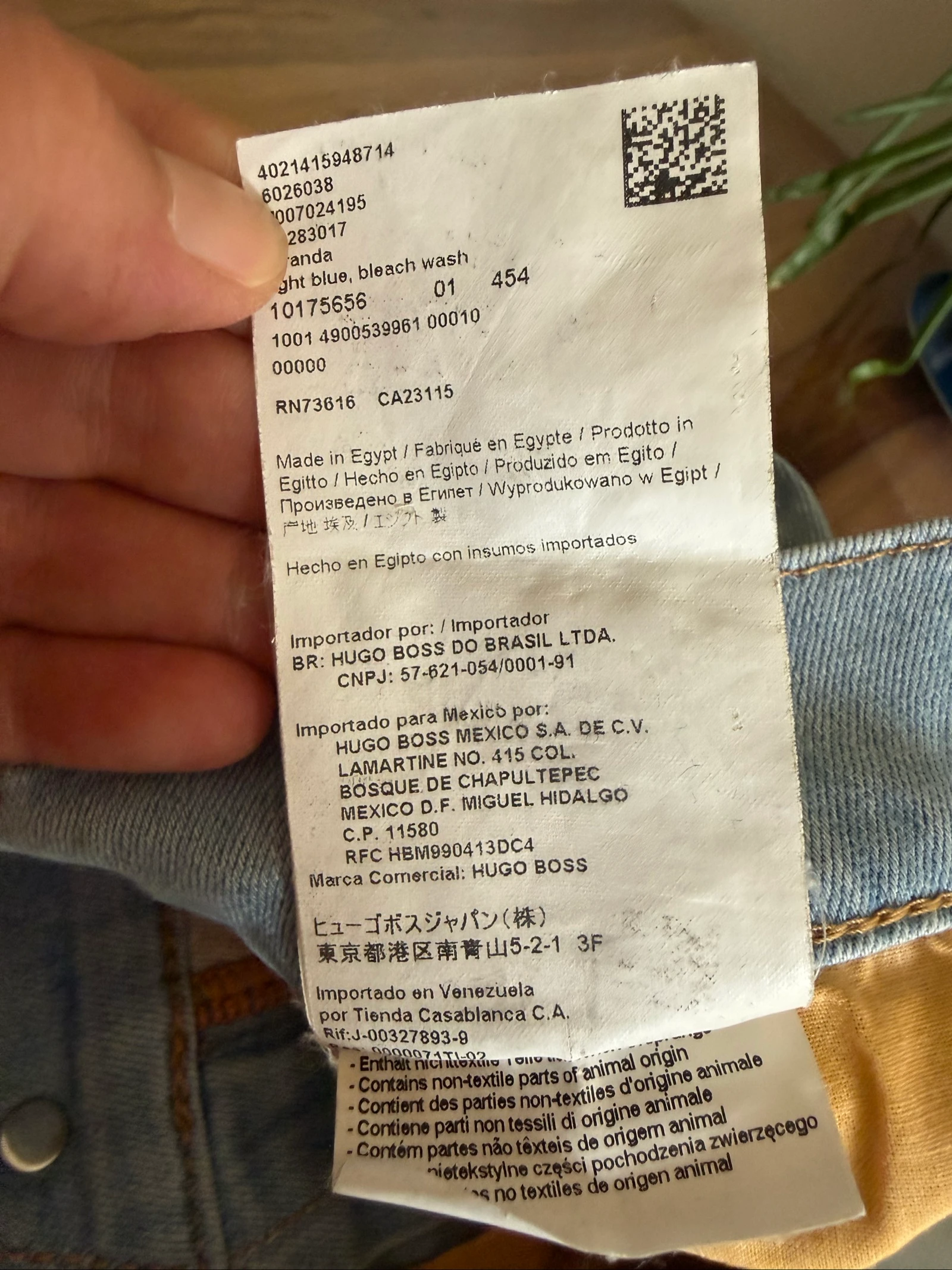 Short Jean Boss Orange Femme W25 Bleu Clair Coupe Slim Effiloché Stretch – photo 11